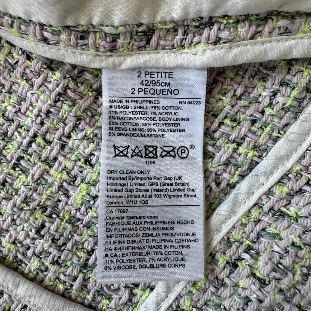 Banana Republic Women's Tweed‎ Jacket, Size 2P
